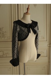 Faeries Daffodil Acquisition Of Wisdom-Grey Check Bolero(Reservation/Full Payment Without Shipping)